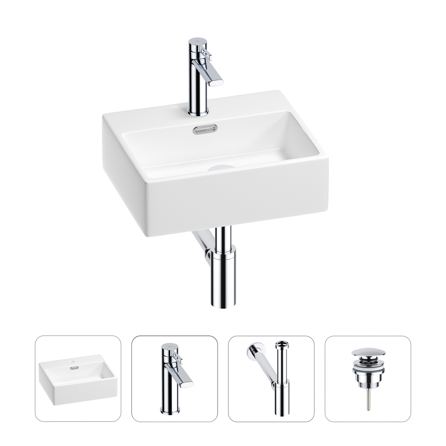 Раковина для ванной Wellsee Graceful Pro 201002856 в наборе 4 в 1, Нержавеющая сталь, 201002856
Раковина для ванной Wellsee Graceful Pro 201002856 в наборе 4 в 1, Нержавеющая сталь, 201002856