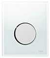 Кнопка смыва TECE Loop Urinal 9242660 белое стекло, кнопка хром - превью 1