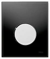 Кнопка смыва TECE Loop Urinal 9242656 черное стекло, кнопка хром - превью 1