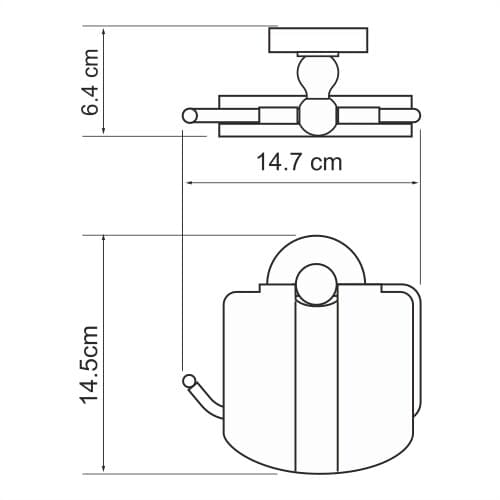 Держатель туалетной бумаги WasserKRAFT Aland K-8525 хром