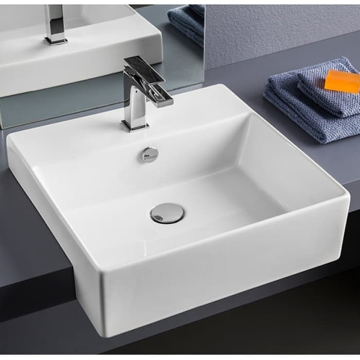 Раковина ArtCeram Quadro QUL004 01 00 50 см