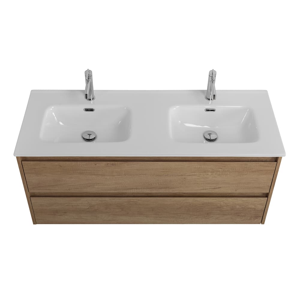 Тумба с раковиной Belbagno Kraft 120 подвесная, Rovere Nebrasca Nature