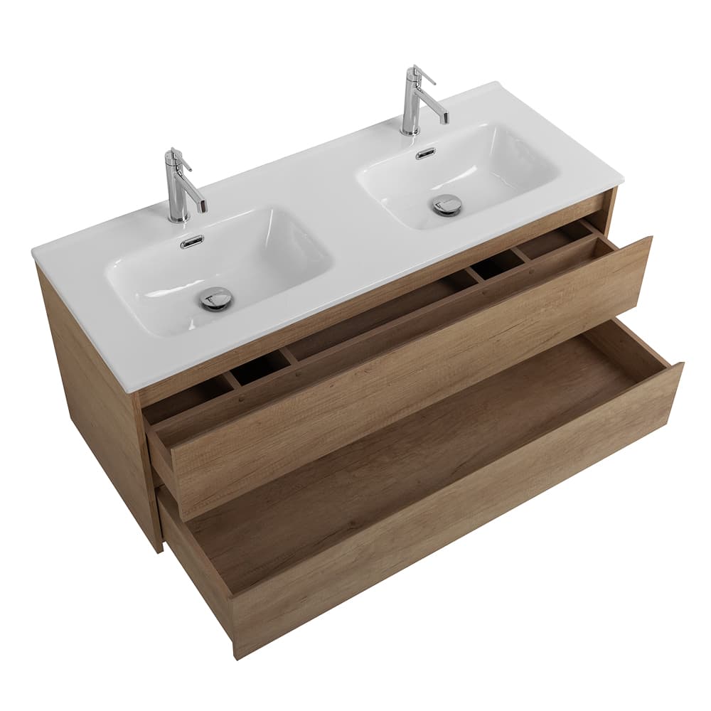 Тумба с раковиной Belbagno Kraft 120 подвесная, Rovere Nebrasca Nature