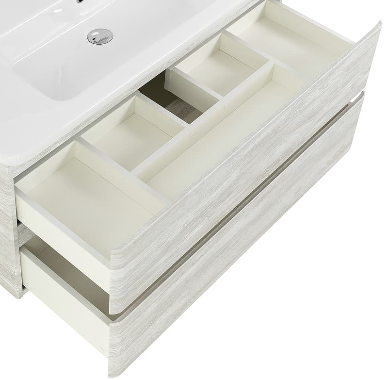 Мебель для ванной BelBagno Albano-Cer 105 подвесная, Rovere Vintage Bianco