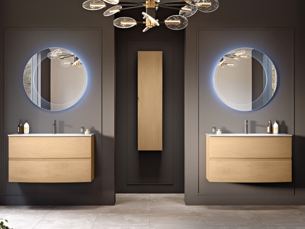 Зеркало Cezares 45053 D80 с LED-подсветкой