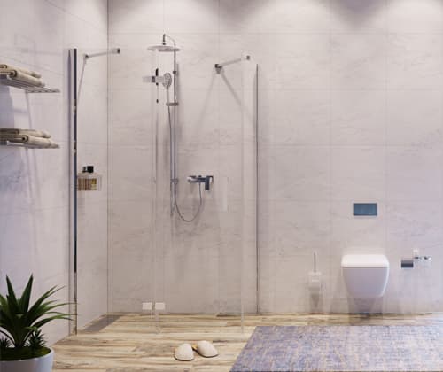 Душевой уголок WasserKRAFT Aller White 10H06LW 120x80 без поддона