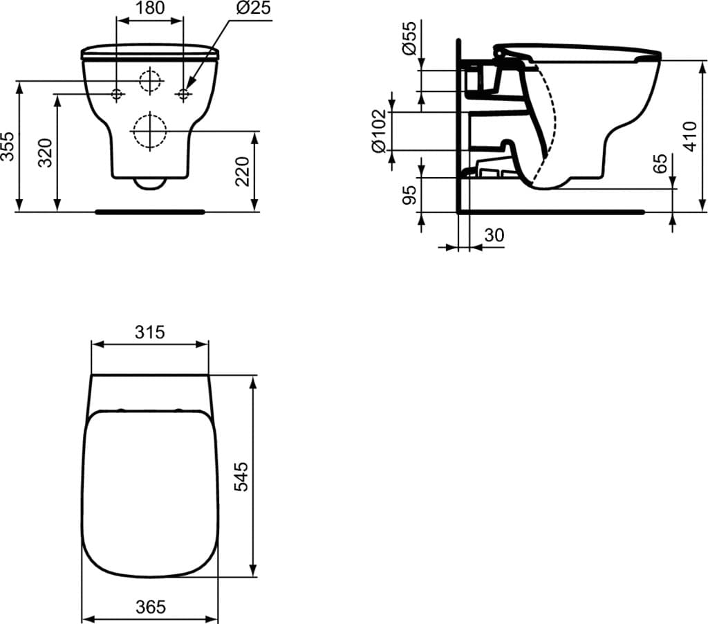 Унитаз подвесной Ideal Standard Esedra T386001