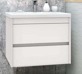 Мебель для ванной Art&Max Family 75 подвесная, 2 ящика, Bianco Lucido
