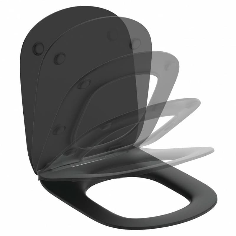 Комплект унитаз с инсталляцией Ideal Standard T3868V3 сиденье с микролифтом, черный