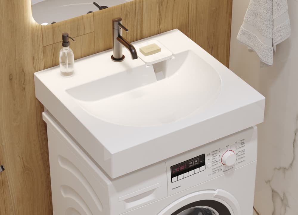 Раковина Sanita Luxe Galaxy 60 см для стиральной машины