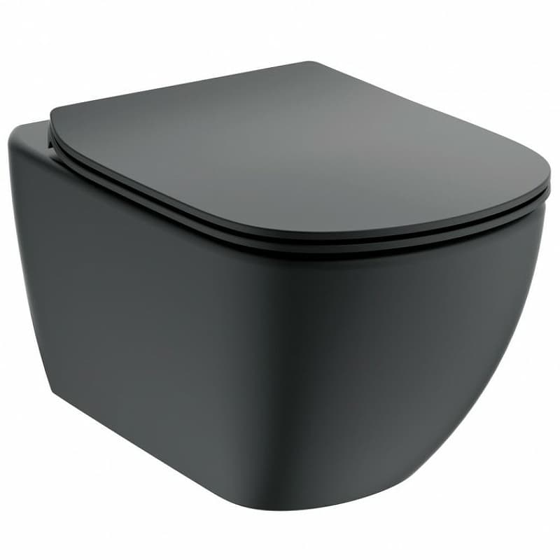 Комплект унитаз с инсталляцией Ideal Standard T3868V3 сиденье с микролифтом, черный