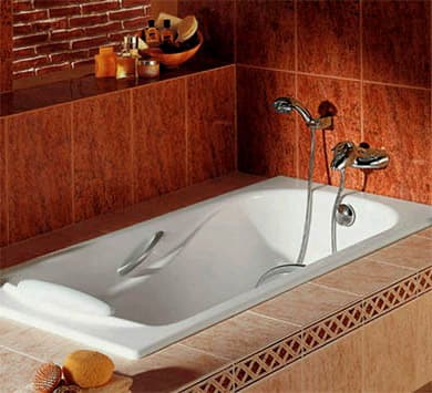 Чугунная ванна Roca Malibu 170x70 см, с ручками 2333G0000