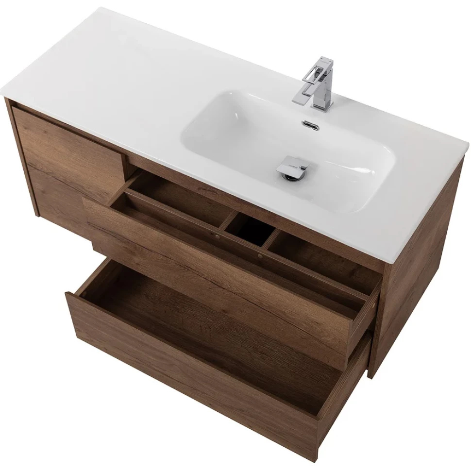 Мебель для ванной Belbagno Kraft 120 R подвесная, Rovere Tabacco