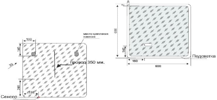 Мебель для ванной Style Line Атлантика 60 Люкс Plus, антискрейч белый, столешница бежевая светлая