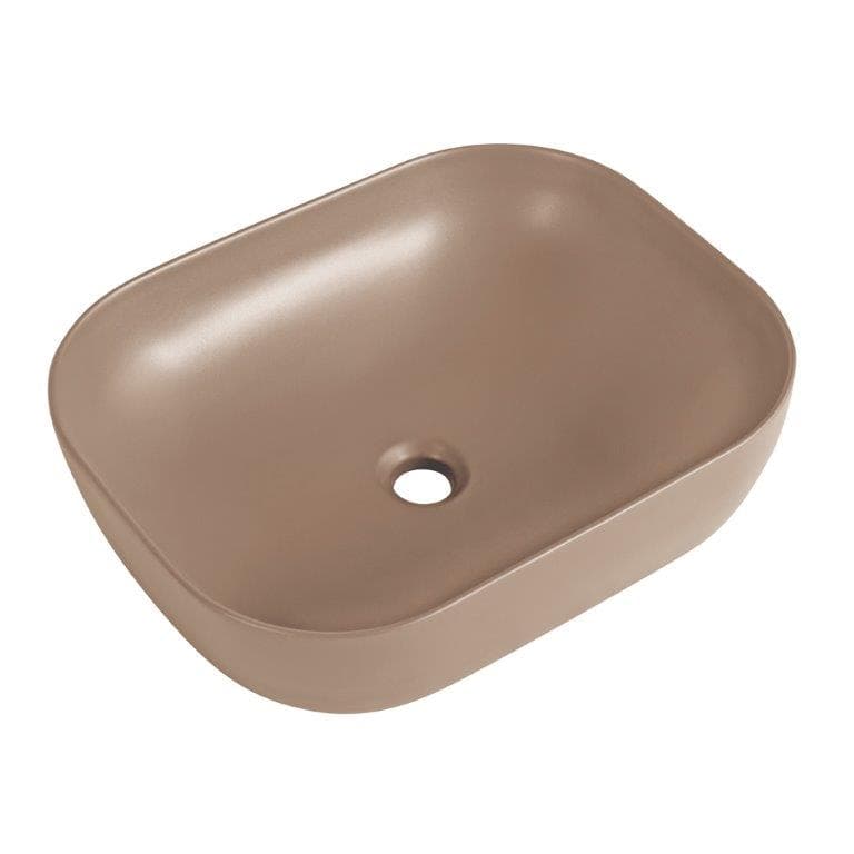 Раковина BelBagno BB1302-H316 накладная 50х40 см, бежевая матовая
