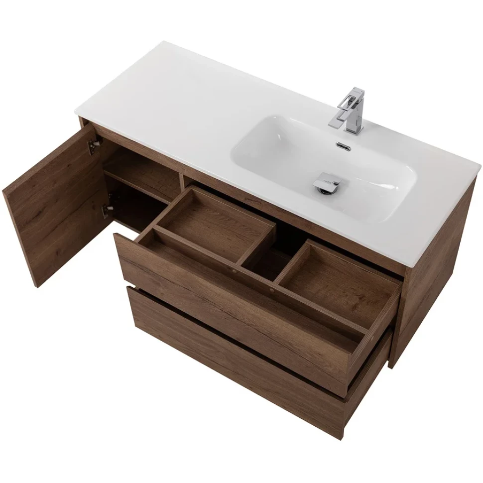 Мебель для ванной Belbagno Kraft 120 R подвесная, Rovere Tabacco