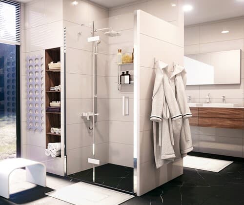 Душевая дверь в нишу WasserKRAFT Aller 10H05LWHITE 120х200 см, левая