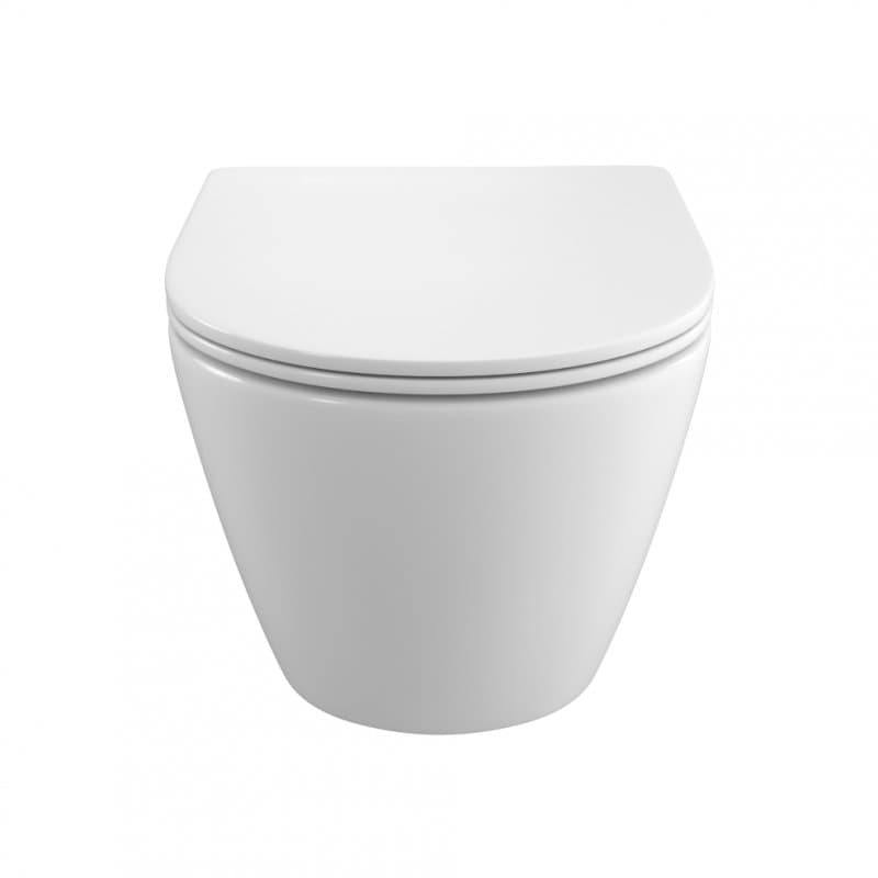 Унитаз подвесной BelBagno Uno-Tor BB5177CH-TOR/SC безободковый с сиденьем, с микролифтом