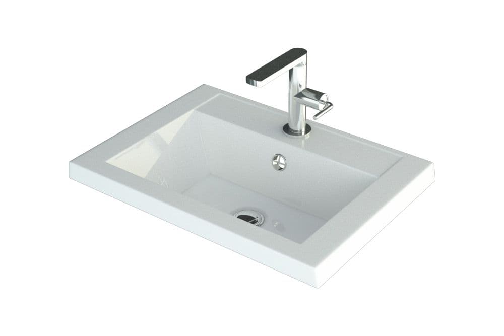 Тумба с раковиной Art&Max Family-M 50 подвесная, 2 ящика, Iron Stone