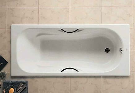 Чугунная ванна Roca Malibu 150х75 см, с ручками 2315G000R