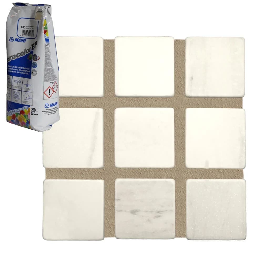 Затирка для плитки Mapei Keracolor FF №133 песочная 2 кг