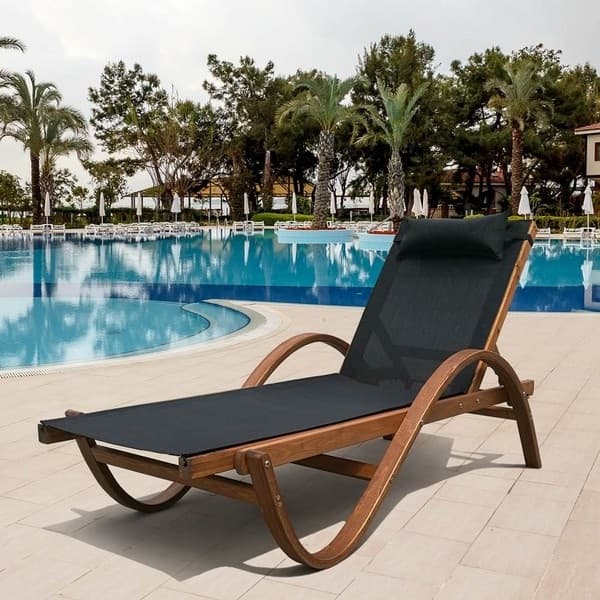 Шезлонг Afina Garden Мальта AFM-511 Black