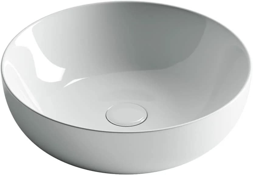 Тумба со столешницей Sancos Snob T 80 подвесная, столешница black sky, Bianco (без отверстия под смеситель)