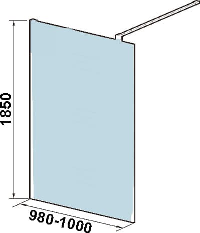 Душевая перегородка Weltwasser WW400 Walk-In 100G-1