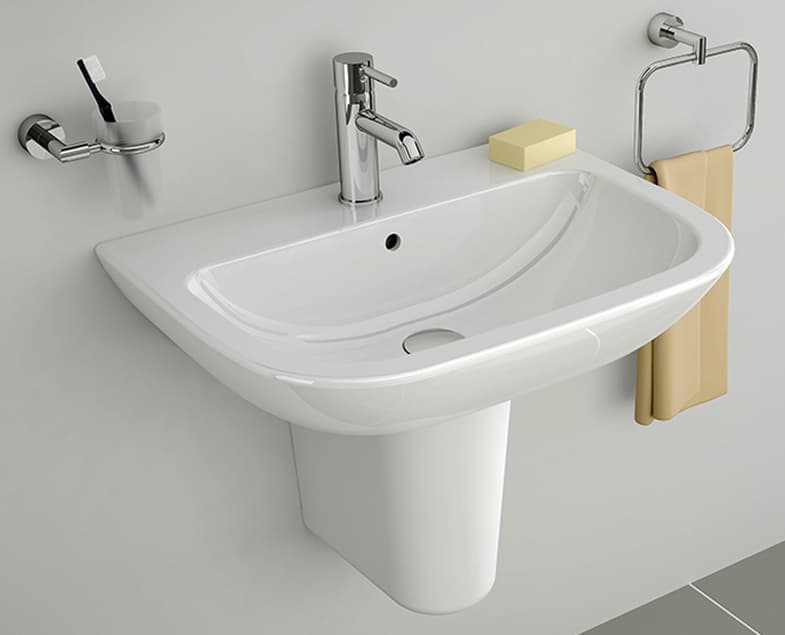 Раковина VitrA S20 5503B003-0001 60 см с полупьедесталом