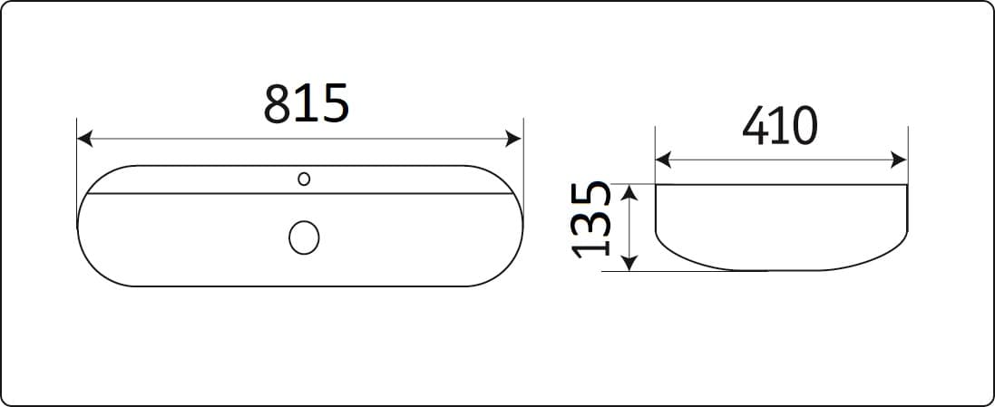 Раковина накладная CeramaLux D1347