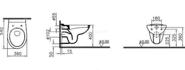 Унитаз подвесной VitrA Normus 6855B003-0101