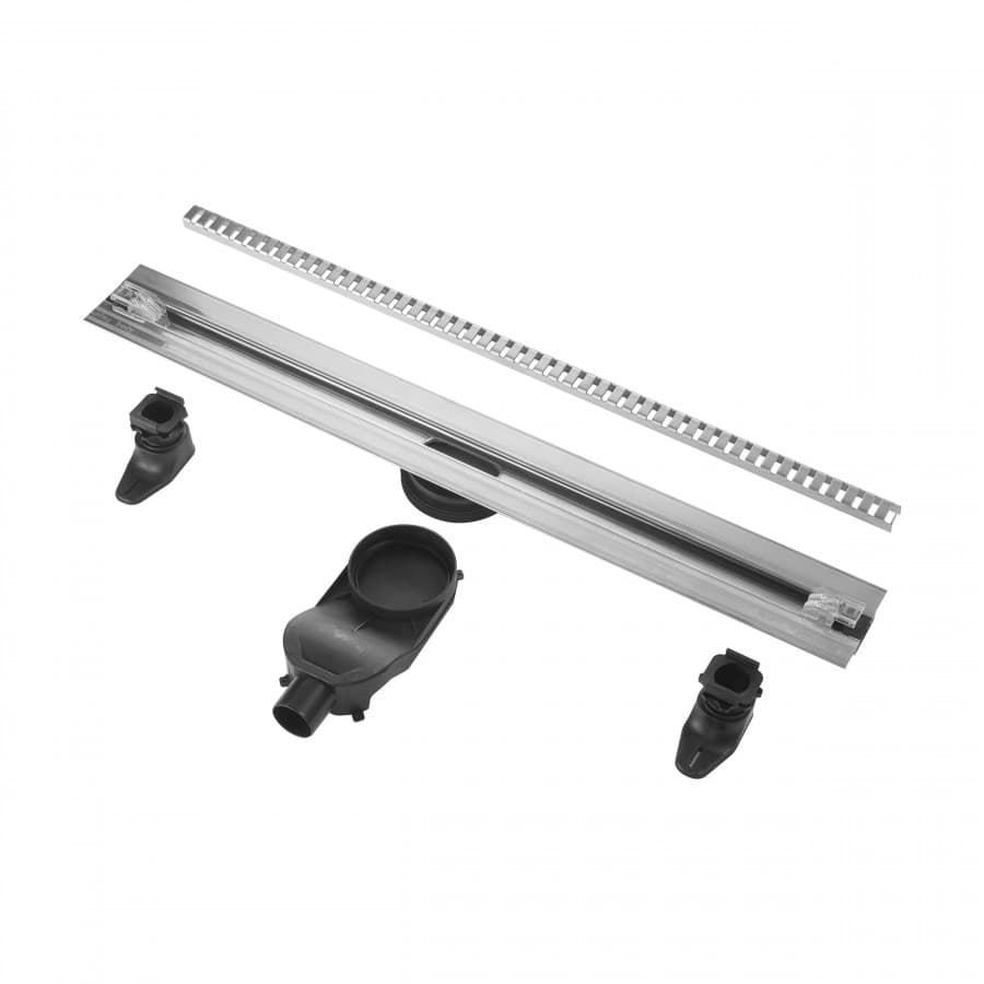 Душевой трап Roca Flow Slim ZRU9307714 80 см, перфорированная решетка, хром