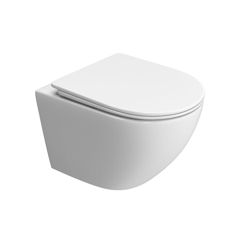 Унитаз подвесной BelBagno Uno-Tor BB5177CH-TOR/SC безободковый с сиденьем, с микролифтом