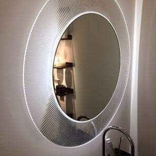 Зеркало Laufen Kartell by Laufen 80 прозрачная рама, с подсветкой
