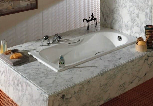 Чугунная ванна Roca Malibu 170x70 см, с ручками 2333G0000