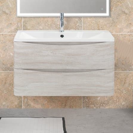 Мебель для ванной BelBagno Acqua 90 подвесная, rovere vintage bianco