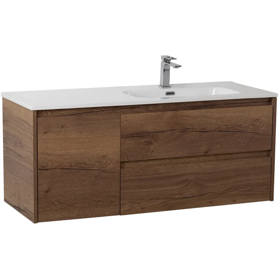Мебель для ванной Belbagno Kraft 120 R подвесная, Rovere Tabacco