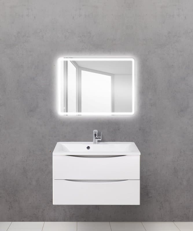 Зеркало BelBagno SPC-MAR-600-800-LED-BTN с подсветкой и кнопочным выключателем