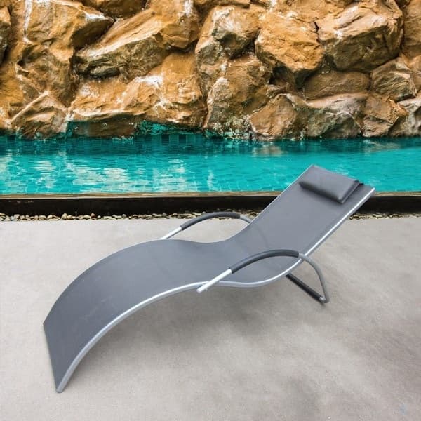 Шезлонг Afina Garden Грация MC-3039GA Silver/Black