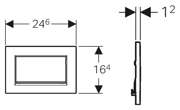 Кнопка смыва Geberit Sigma 30 115.893.KJ.1 белая / хром