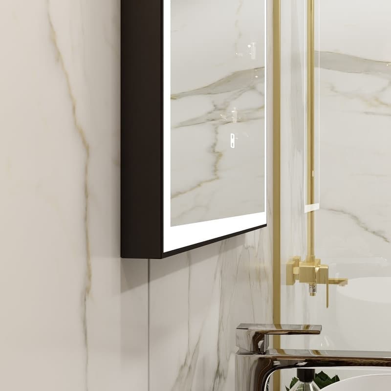 Зеркало Континент Frame Black ЗЛП2616 70х100 см