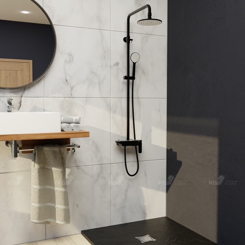 Душевая стойка RGW Shower Panels SP-33B черная