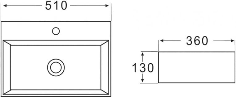 Раковина BelBagno BB1340 накладная