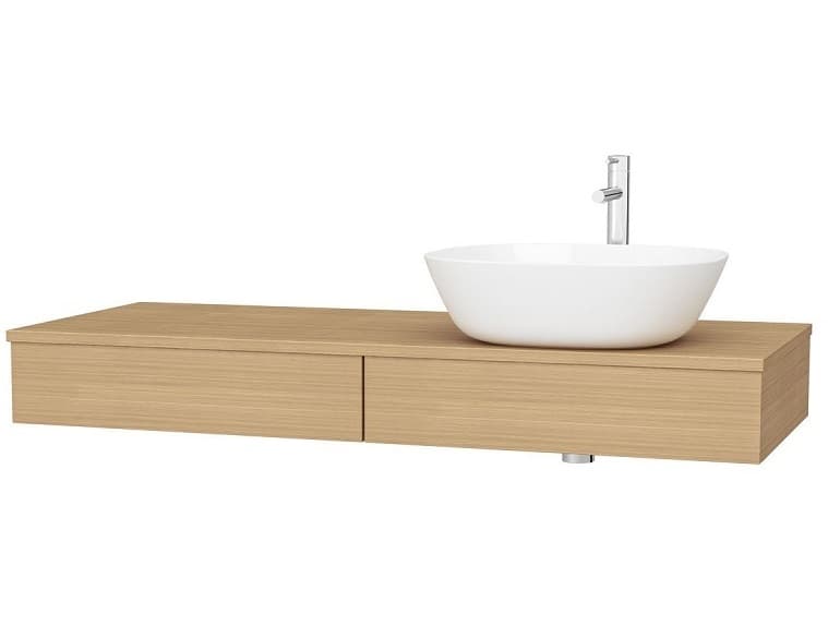 Тумба со столешницей VitrA Origin 120 R подвесная, дуб