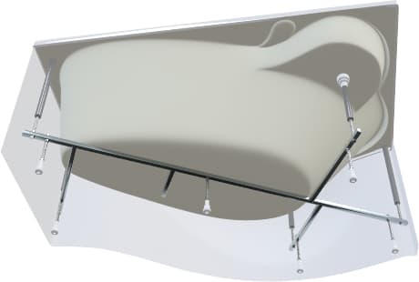 Акриловая ванна 1MarKa Gracia 150x95 см L