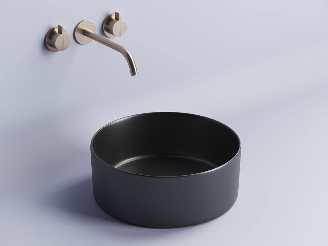 Раковина Ceramicanova Element CN6032MB 36 см, черная матовая
