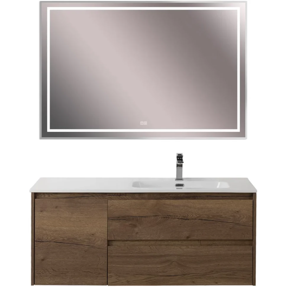 Мебель для ванной Belbagno Kraft 120 R подвесная, Rovere Tabacco