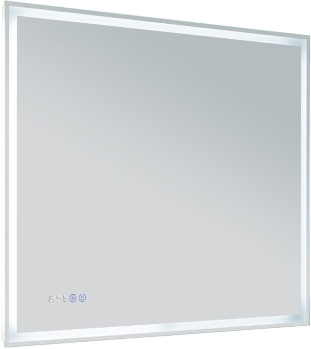 Зеркало Aquanet Оптима 90 белый матовый LED