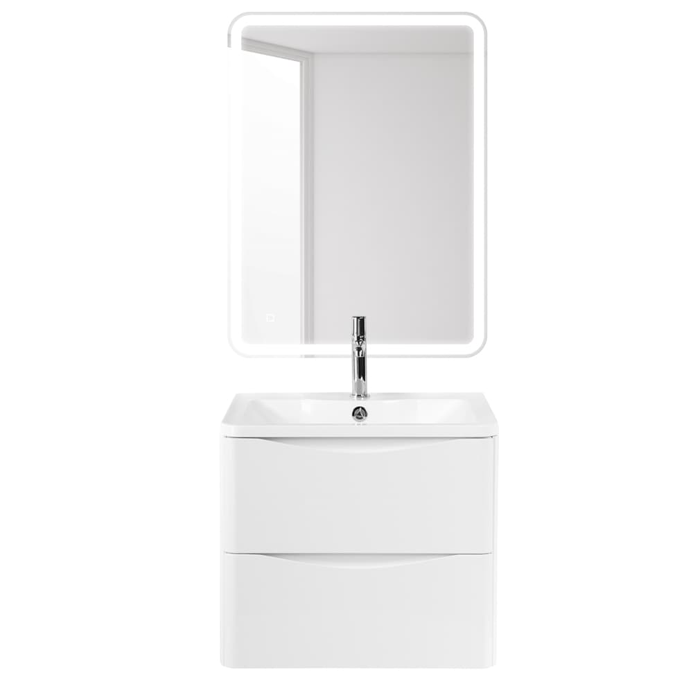 Мебель для ванной BelBagno Acqua 70 подвесная, 2 ящика, Bianco Lucido