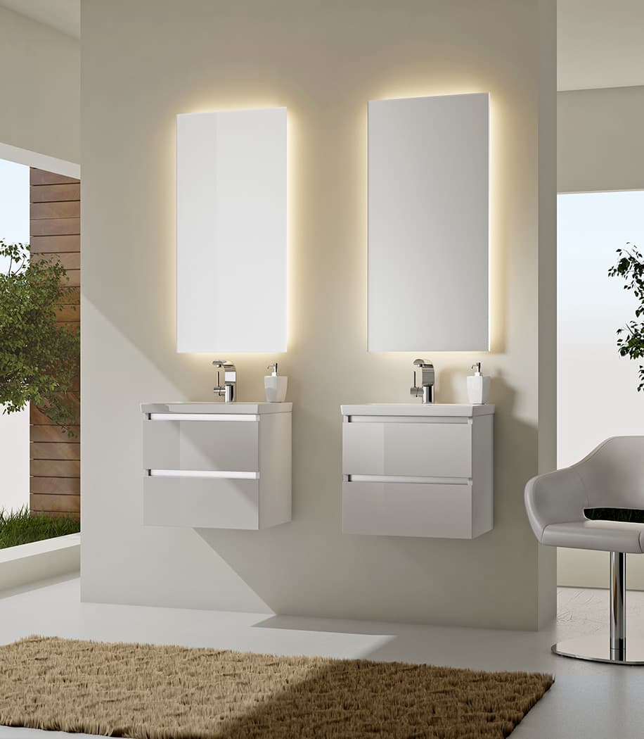 Зеркало SanVit Кубэ 70х80 с LED подсветкой